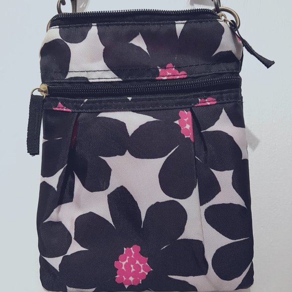 Mixedbag Designs Black and Pink Crossbody Bag - Picture 3 of 11